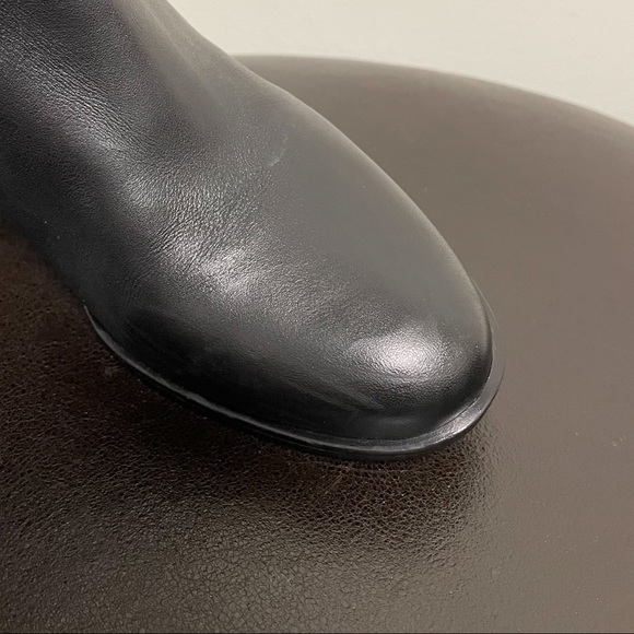Naturalizer Black Leather Dane Boots 6.5 GUC 2 Inch Heel Mid Calf *no box* - Picture 10 of 12